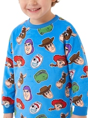 Character Blue Disney Toy Story Buzz Woody And Jessie Pyjamas - Image 4 of 11