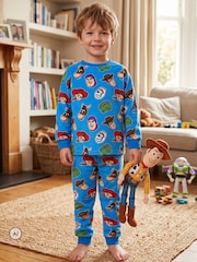 Character Blue Disney Toy Story Buzz Woody And Jessie Pyjamas - Image 5 of 11