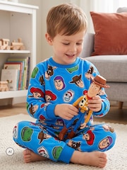 Character Blue Disney Toy Story Buzz Woody And Jessie Pyjamas - Image 7 of 11