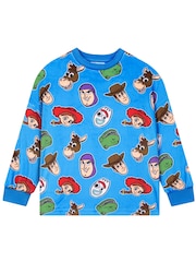 Character Blue Disney Toy Story Buzz Woody And Jessie Pyjamas - Image 8 of 11