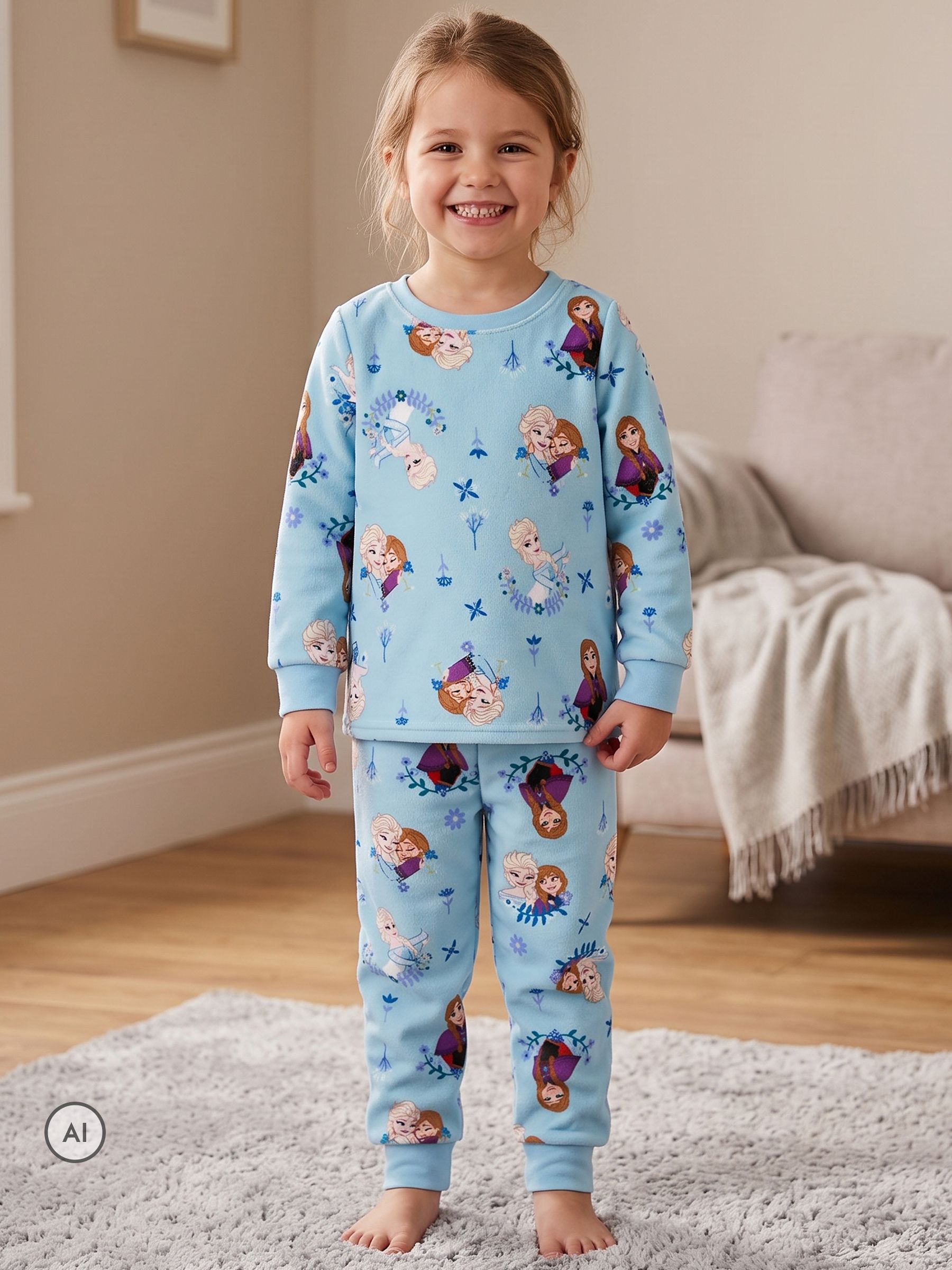 Elsa Pattern Print Buy Character Blue Disney Frozen Pyjamas Elsa And Anna Fleece from Next ...