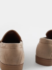 Neutral Beige Wide Fit (G) Smart Tassel Detail Loafers - Image 5 of 5