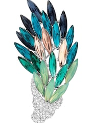 Jon Richards Silver Multicolour Bouquet Brooch Gift Boxed - Image 3 of 3