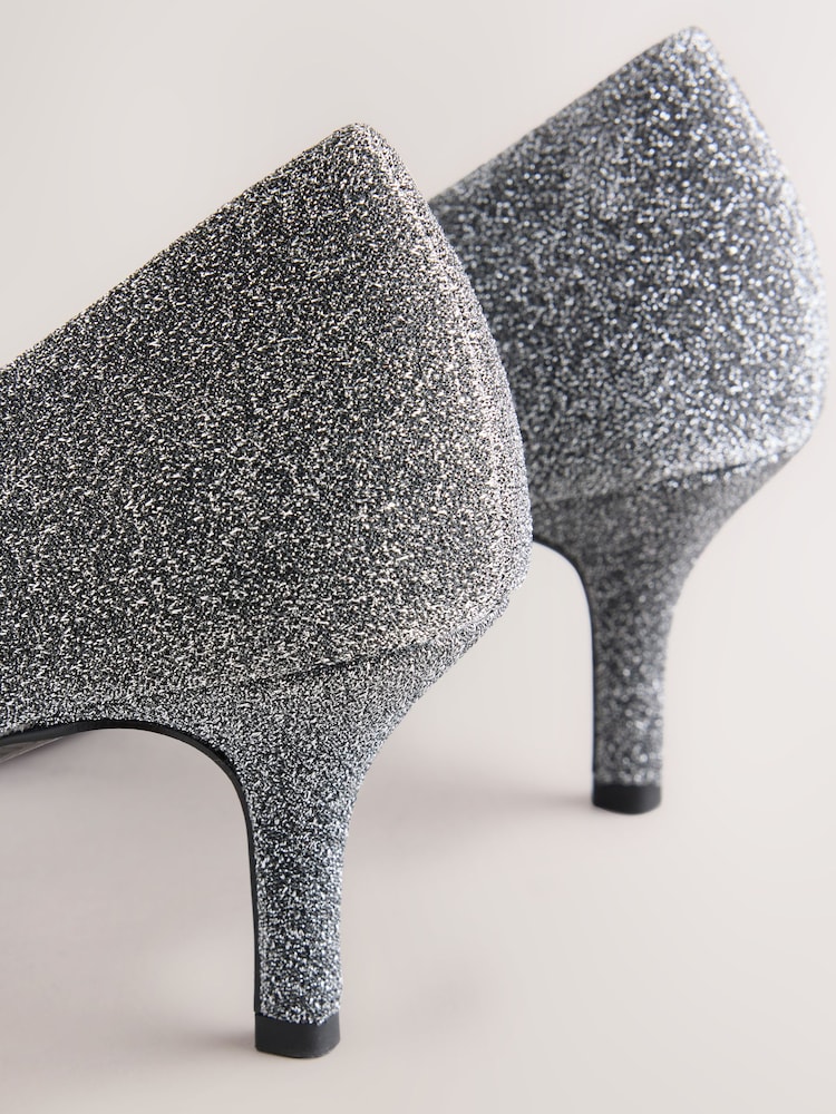 Pewter/Silver Forever Comfort® Metallic Mid Court Shoes - Image 5 of 5