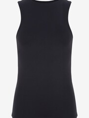 Mint Velvet Black High Neck Vest Top - Image 3 of 4
