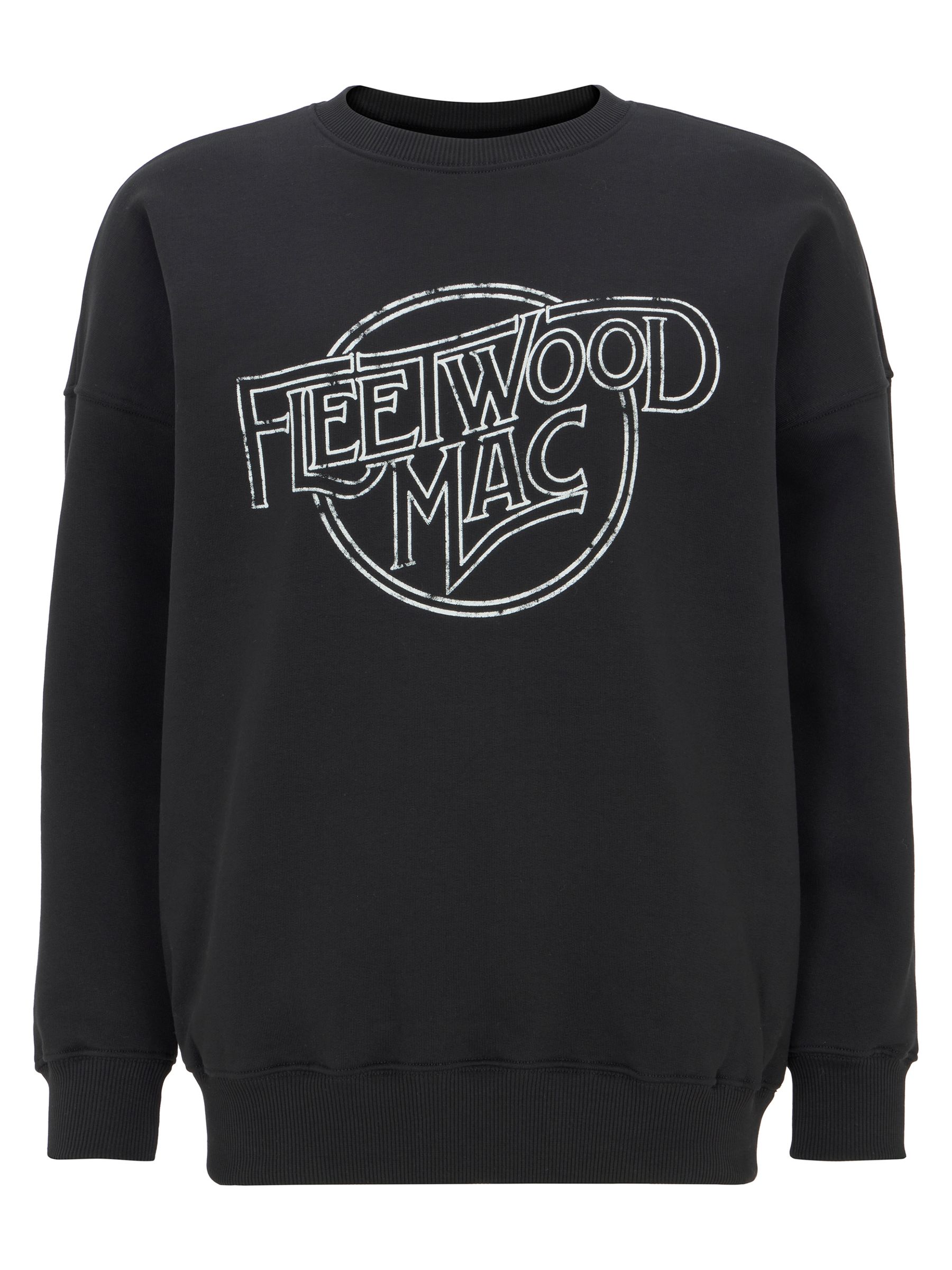 Buy Mint Velvet Black Fleetwood Mac 100 Cotton Sweatshirt from Next Luxembourg