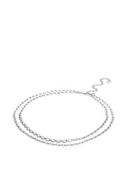 Mint Velvet Silver Tone Double Layer Chain Belt - Image 1 of 2