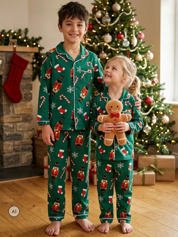 Harry Bear Green Harry Bear Christmas Pyjamas - Image 1 of 11 Harry Bear Green Harry Bear Christmas Pyjamas - Image 1 of 11