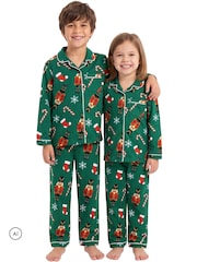 Harry Bear Green Harry Bear Christmas Pyjamas - Image 5 of 11