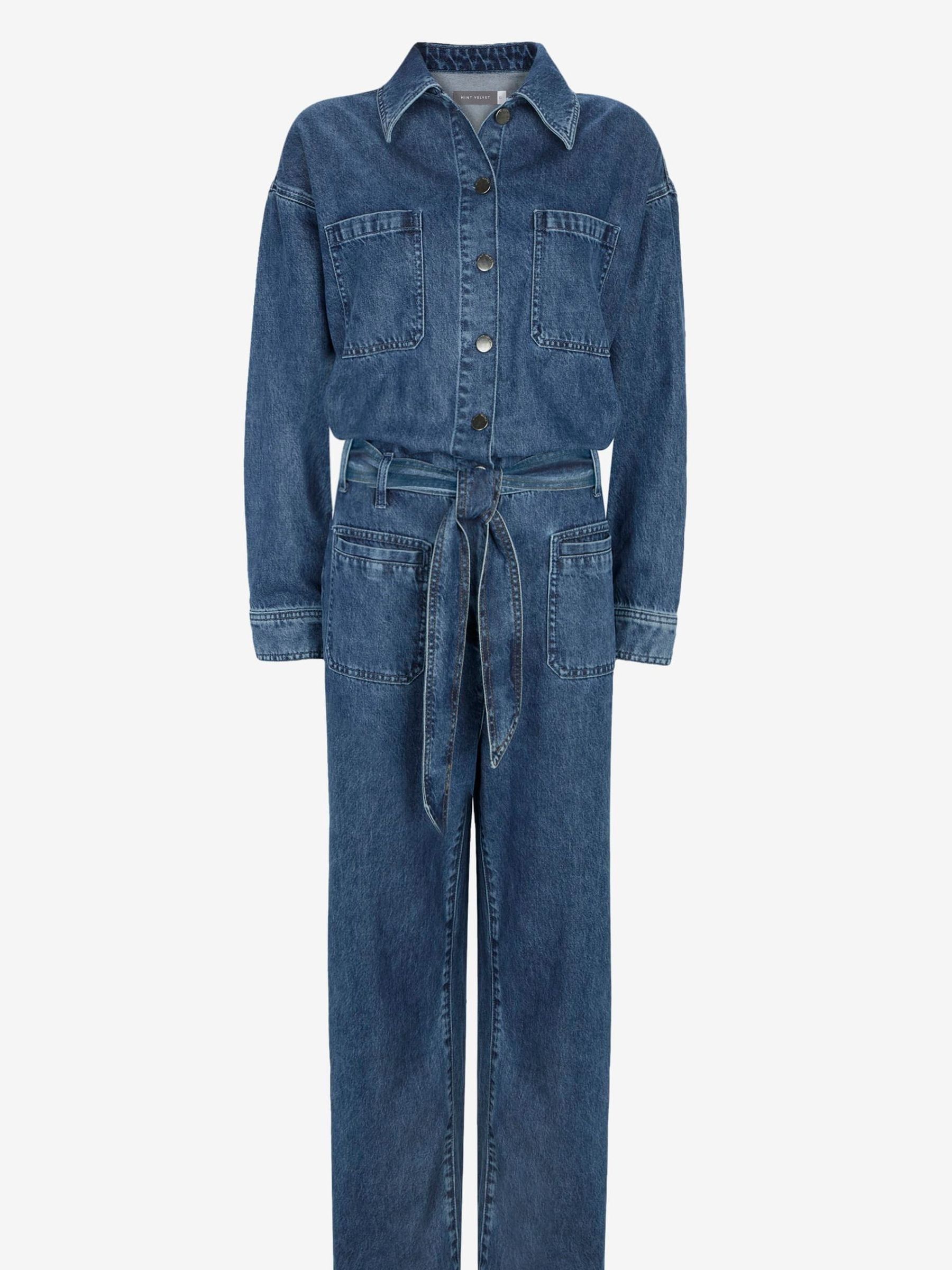 Mint velvet denim jumpsuit discount