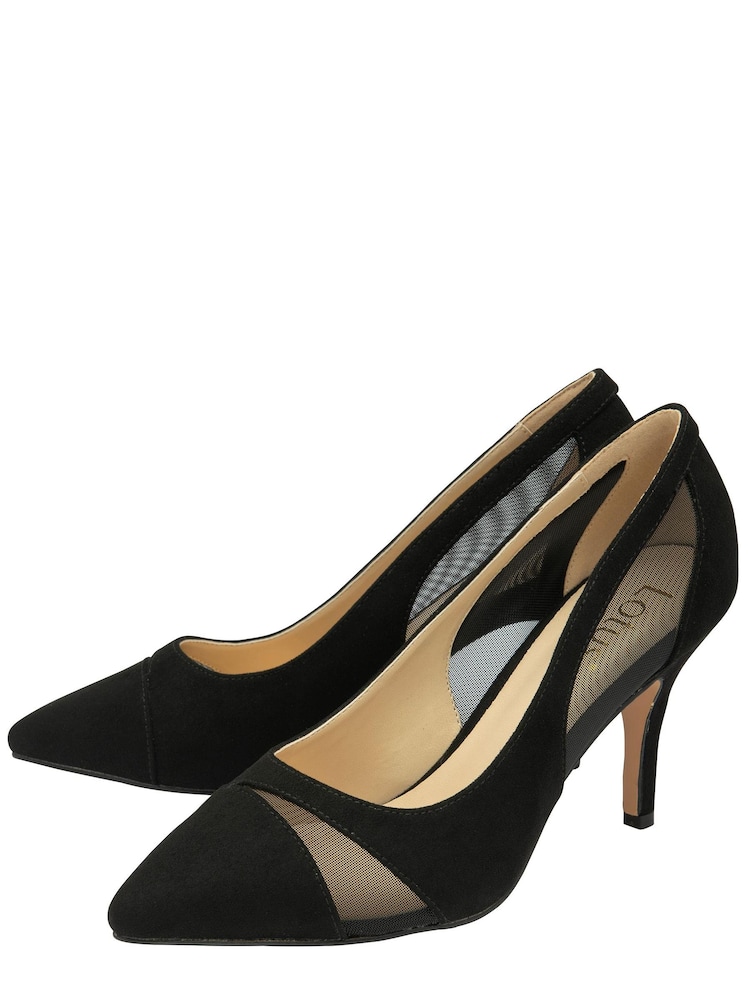 Schwarz - Lotus Pumps mit Stiletto-Absatz und spitzer Zehenpartie - Bild 2 von 4 Schwarz - Lotus Pumps mit Stiletto-Absatz und spitzer Zehenpartie - Bild 2 von 4