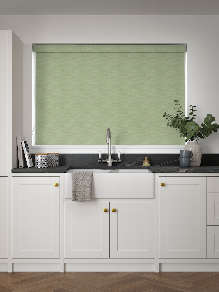 Fern Green Earth Made to Measure Blackout Roller Blind - Image 2 of 6