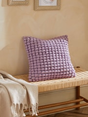 Lilac Purple 43 x 43cm Global Bobble Cushion - Image 1 of 5