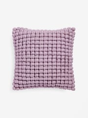 Lilac Purple 43 x 43cm Global Bobble Cushion - Image 3 of 5