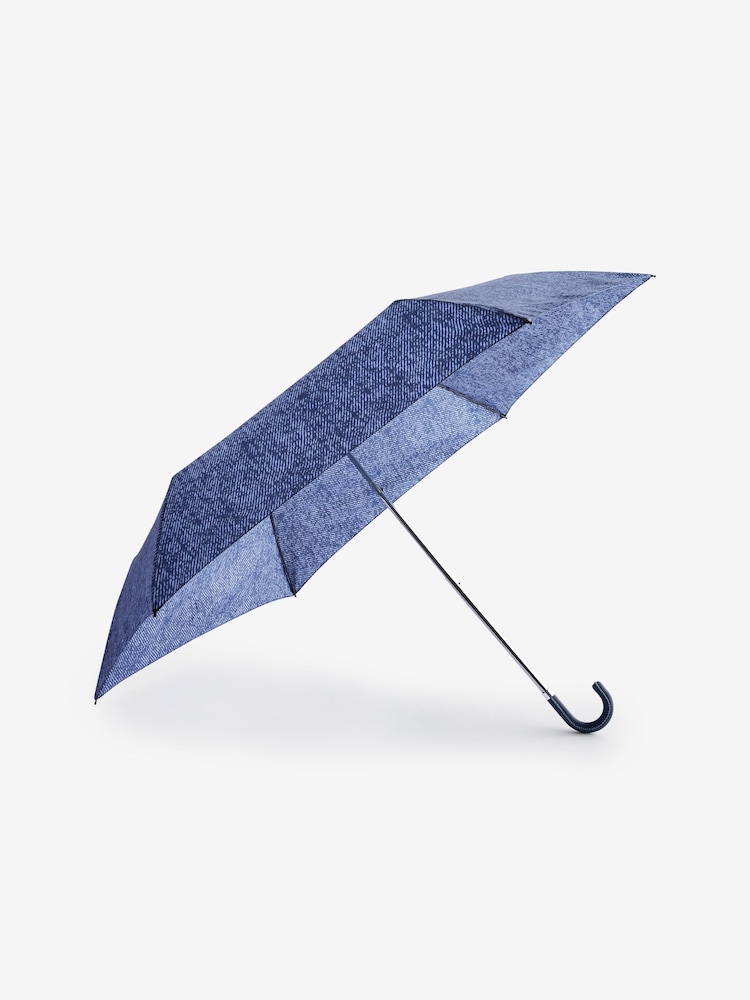 Blue Crook Handle Umbrella - Image 1 of 2