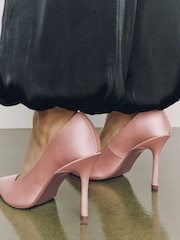 Mauve Purple Forever Comfort® Satin Court Heels - Image 6 of 10