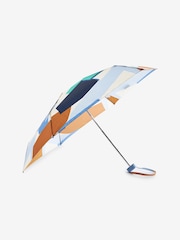 Blue/Ecru Compact Umbrella - Image 1 of 2