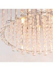 Gallery Home Silver Kimbie Flush Ceiling Fitting Flush Ceiling Light - Image 5 of 7