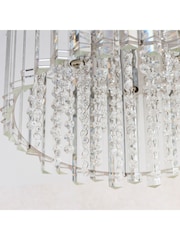 Gallery Home Silver Kimbie Flush Ceiling Fitting Flush Ceiling Light - Image 6 of 7