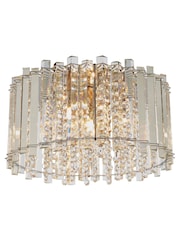 Gallery Home Silver Kimbie Flush Ceiling Fitting Flush Ceiling Light - Image 7 of 7