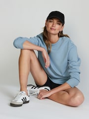 Dunkelblau - Essentials lang geschnittenes Sweatshirt in Relaxed-Fit - Bild 1 von 1