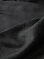 Black Column Midi Skirt with Linen - Image 7 of 7