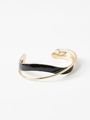 Oliver Bonas Black Christie Twist Bangle - Image 1 of 4