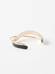 Oliver Bonas Black Christie Twist Bangle - Image 2 of 4