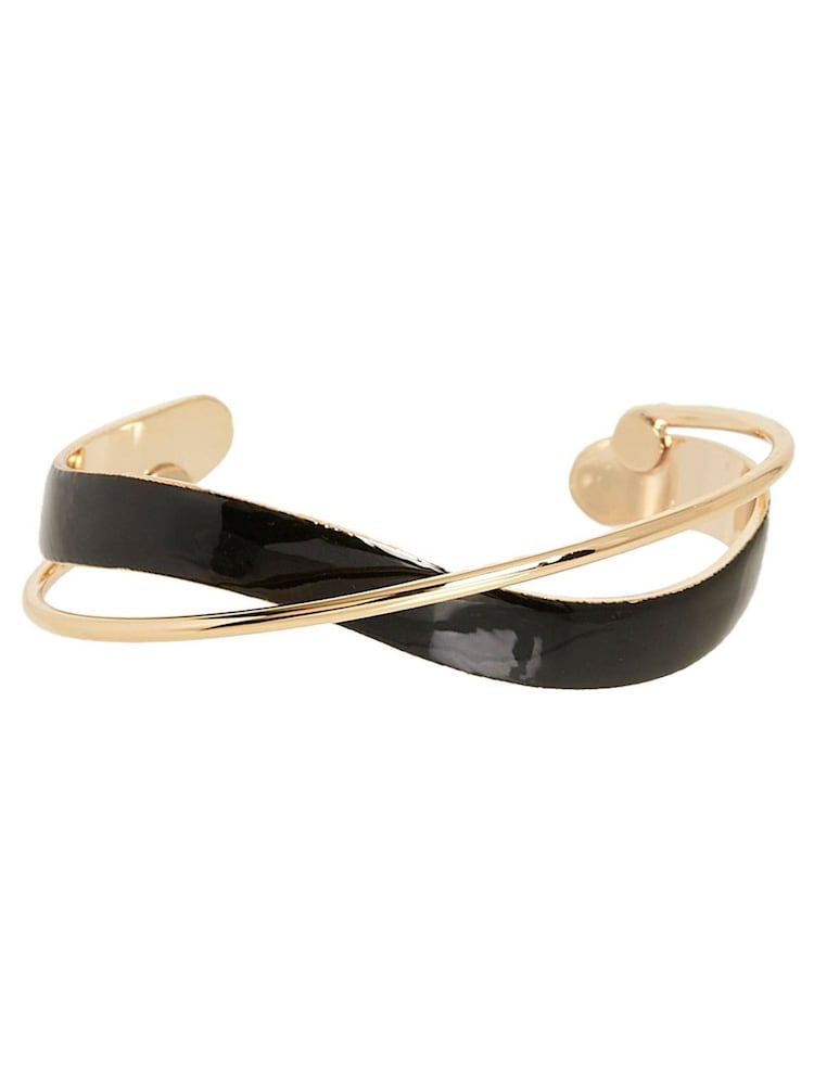 Oliver Bonas Black Christie Twist Bangle - Image 4 of 4