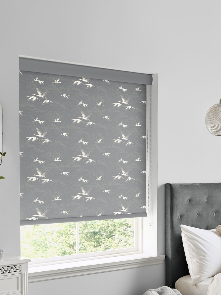 Laura Ashley Grey Animalia Made To Measure Roller Blind - Image 2 of 5