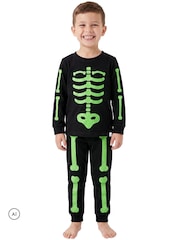 Harry Bear Glow In The Dark Pyjamas Skeleton - Bilde 1 av 11