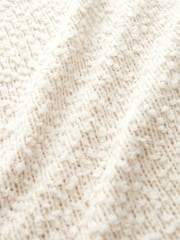 Ecru, Weiß - Rochelle Cosy Co-Ord Maxirock aus Boucle-Strick mit Säule - Bild 7 von 7