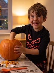 Harry Bear Black Glow In The Dark Pyjamas Pumpkin - Image 11 of 12
