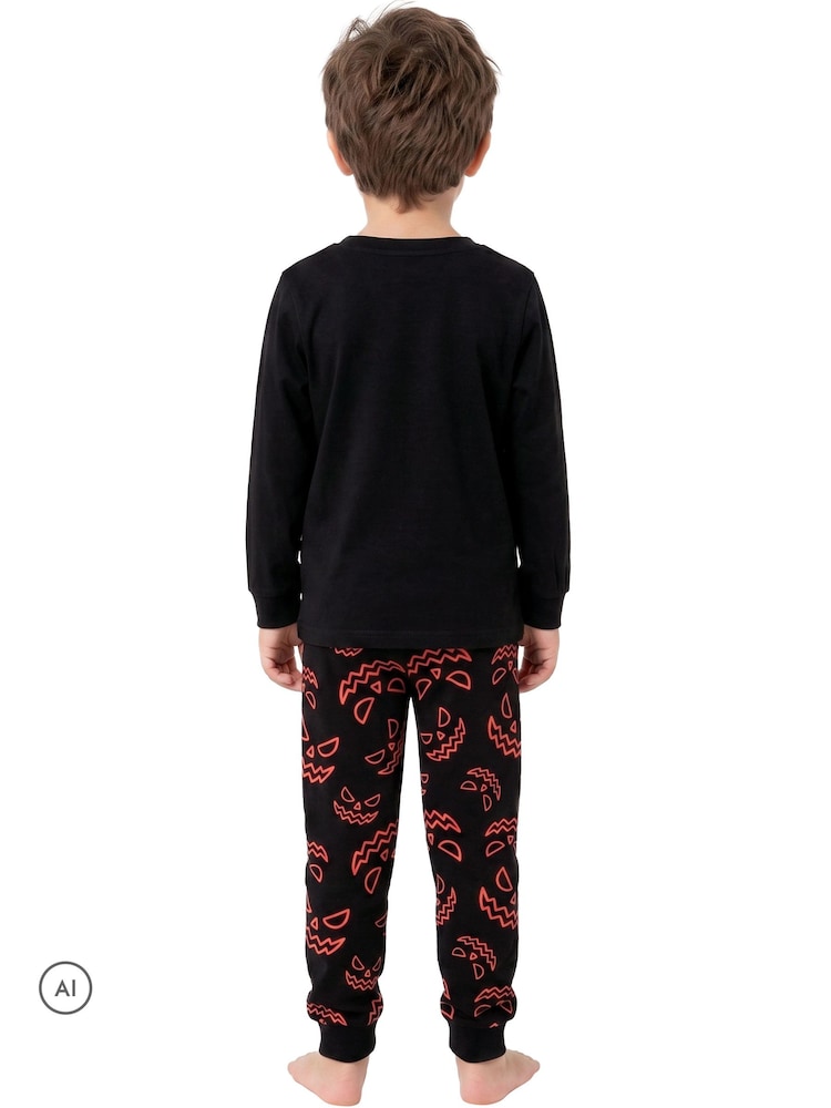 Harry Bear Black Glow In The Dark Pyjamas Pumpkin - Image 2 of 12