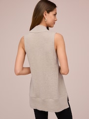 Neutral Soft Touch Cosy Sleeveless V-Neck Tank Top Vest - Image 2 of 6