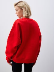 Red NFL American License Kansas City Chiefs Heavyweight Graphic Slogan 100% Cottton Sweatshirt - Image 5 of 7