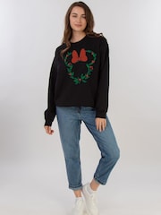 Brands In Disney Minnie Mouse Christmas Wreath Sweatshirt - Εικόνα 2 από 3