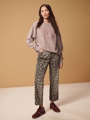 Pink Rainbow New York City Graphic Slogan Sweatshirt - Image 3 of 7