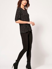M&Co Black Plain Bengaline Trousers - Image 2 of 3