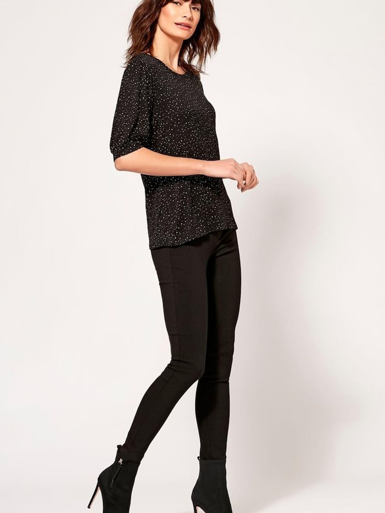 M&Co Black Plain Bengaline Trousers - Image 2 of 3