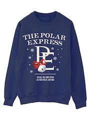 Brands In Blue Polar Express Bell Still Ring Christmas Sweat Top - Image 3 of 5