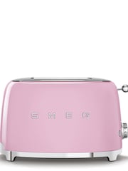 Smeg Pink 2 Slice Toaster - Image 1 of 4