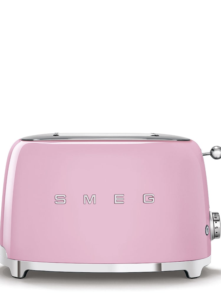 Smeg Pink 2 Slice Toaster - Image 1 of 4