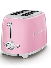 Smeg Pink 2 Slice Toaster - Image 2 of 4