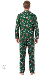 Harry Bear Green Christmas Pyjamas - Image 3 of 10