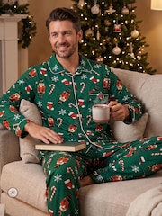 Harry Bear Green Christmas Pyjamas - Image 5 of 10