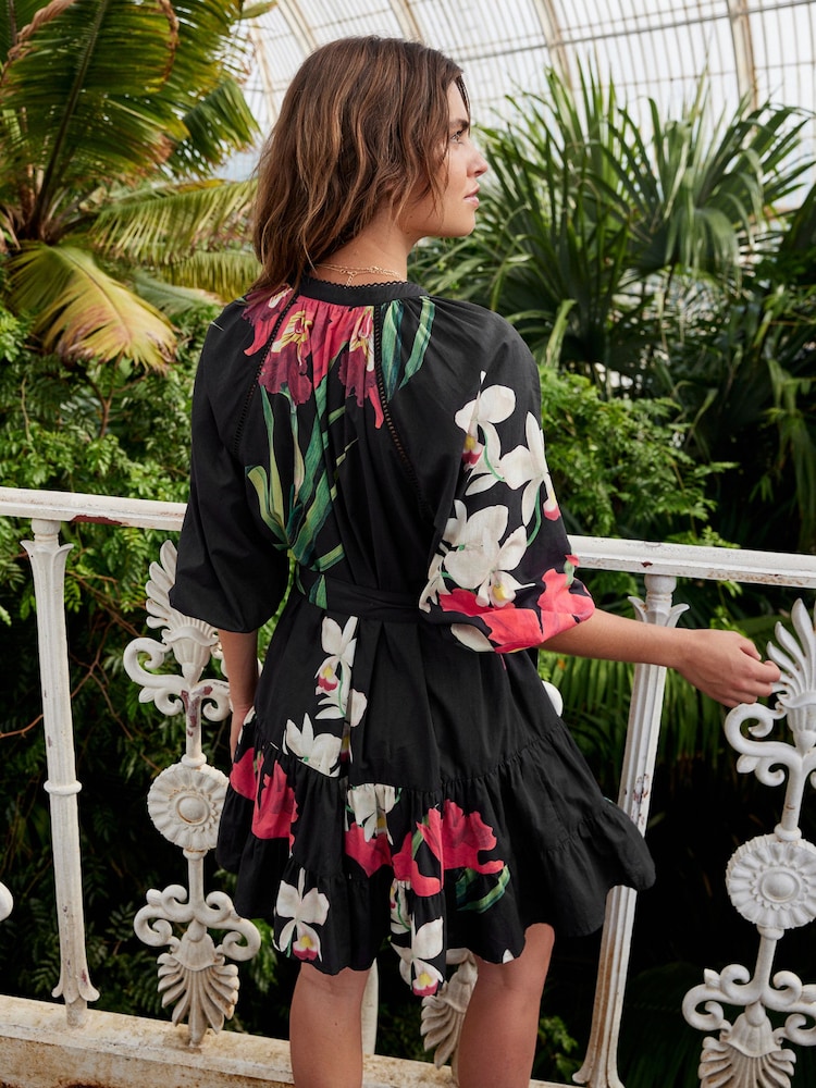 Black Kew Collection Belted Mini Dress - Image 2 of 6