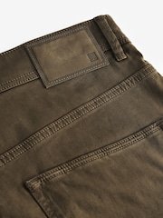 Tan Brown Premium Laundered 5 Pocket Trousers - Image 9 of 10
