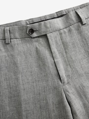 Light Grey Slim Fit Signature Leomaster 100% Linen Suit: Trousers - Image 10 of 11