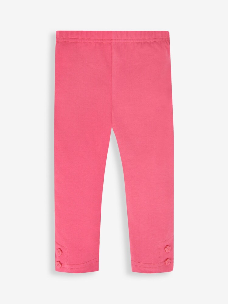 Œuf de canard vert Animal Friends & Rose - Jojo Maman Bébé Leggings pour filles 2-Pack - Image 3 of 5